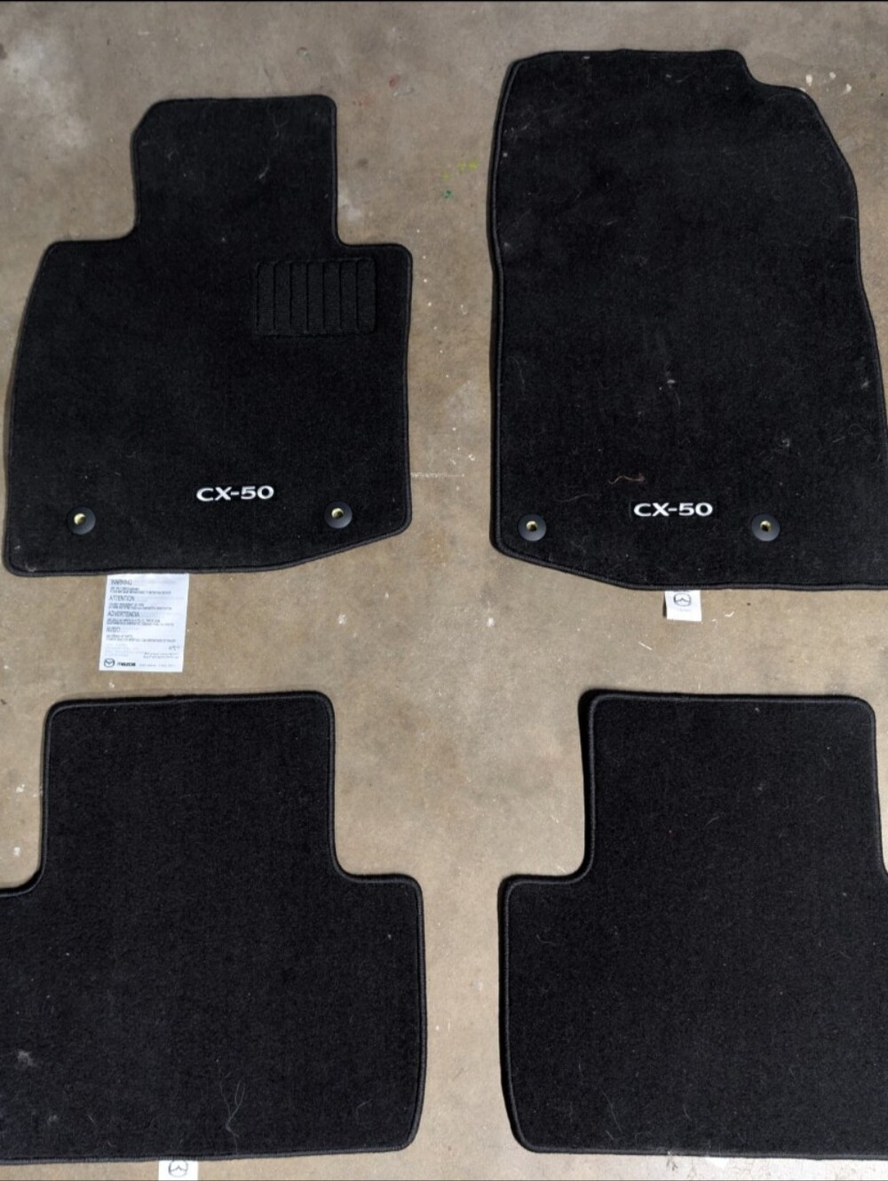 2023 - 2026 Mazda CX-50 Black Floor Mats OEM